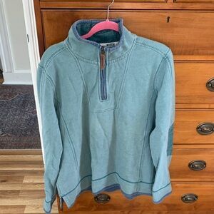 Men's Green Quarter-Zip FatFace Shirt